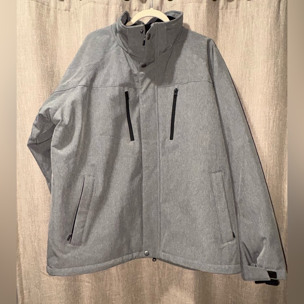 Men's Gray Iceberg Outerwear Insulated Winter Snow Jacket Size 2XL Gray